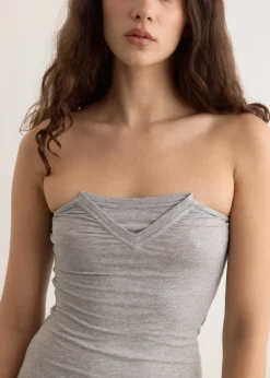 Folded V-Neck Top