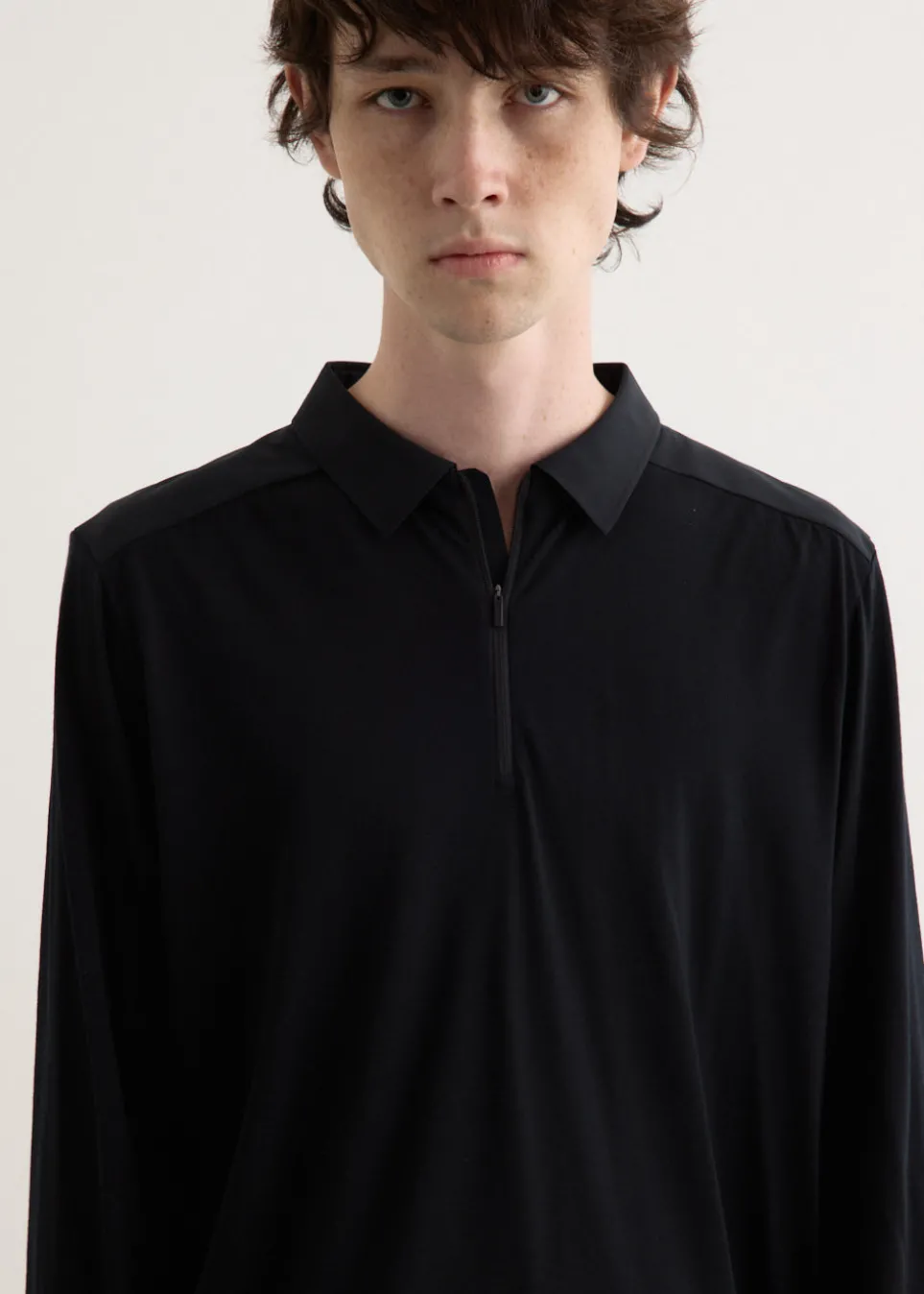 Frame Long Sleeve Polo