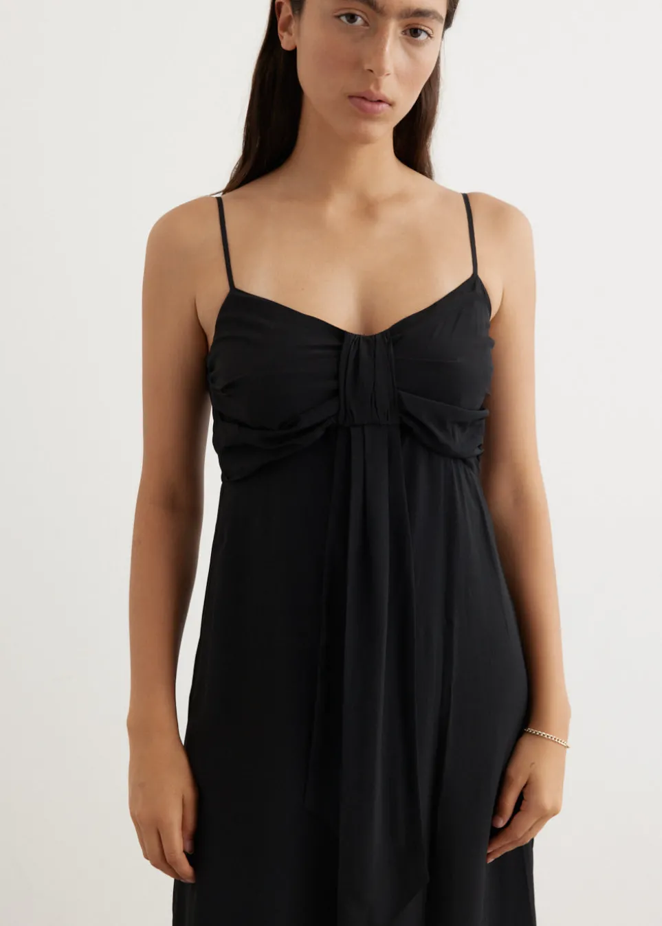 Front Bow Slip Dress