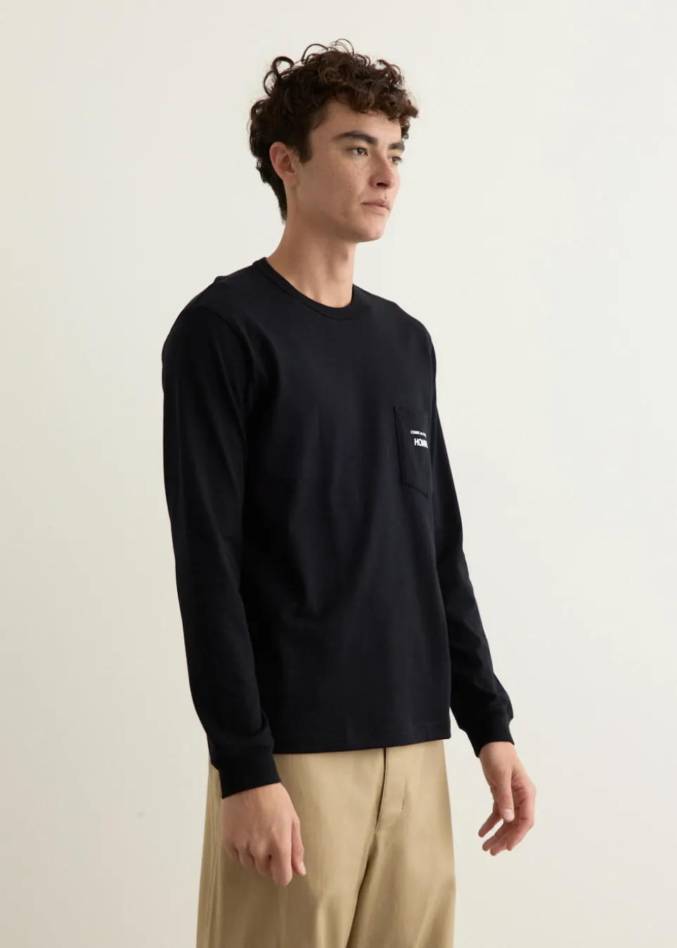 Garment Print Long Sleeve T-Shirt