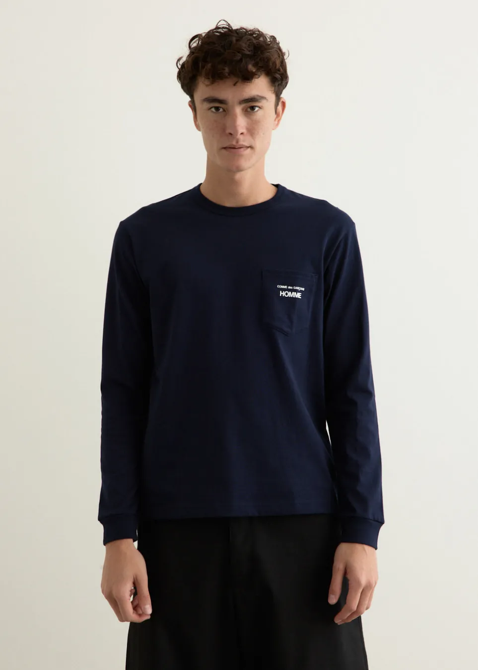 Garment Print Long-Sleeve T-Shirt