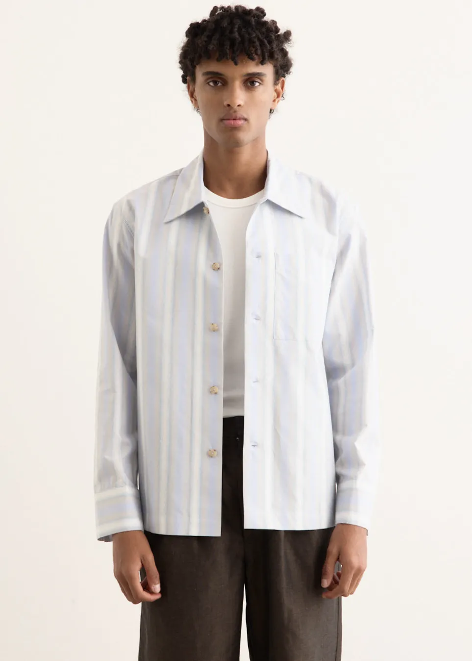 Gradient Stripe Overshirt