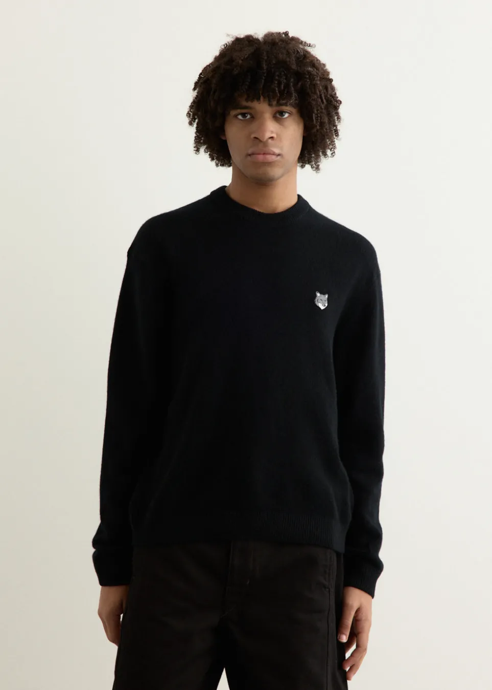 Grey Fox Head Patch Comfort Jumper