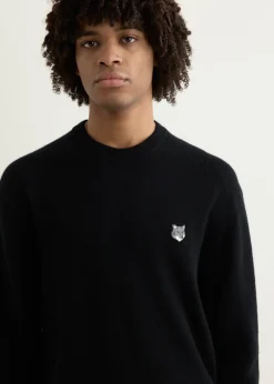 Grey Fox Head Patch Comfort Jumper