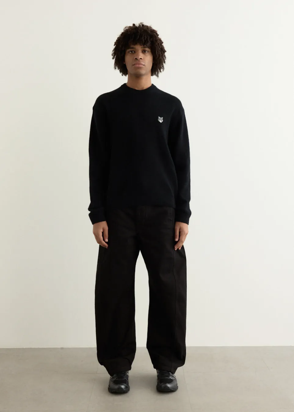 Grey Fox Head Patch Comfort Jumper