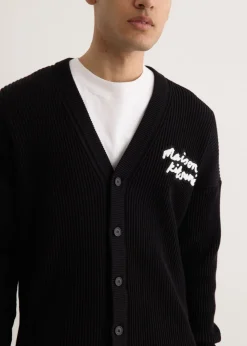 Handwriting Comfort Ribbed Cardigan