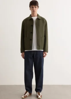 Hard Twist Denim Wide Pants