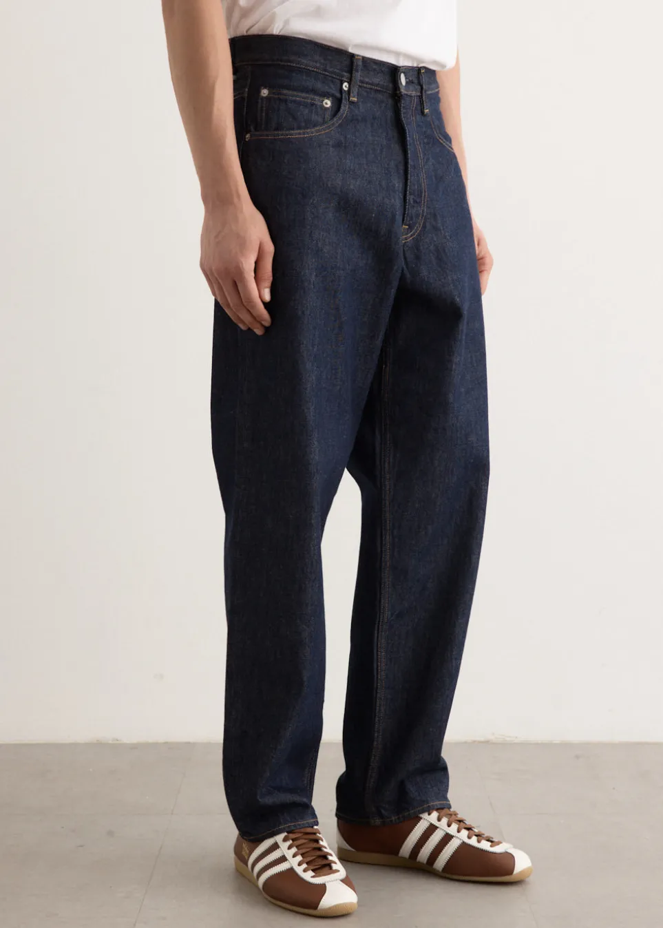 Hard Twist Denim Wide Pants