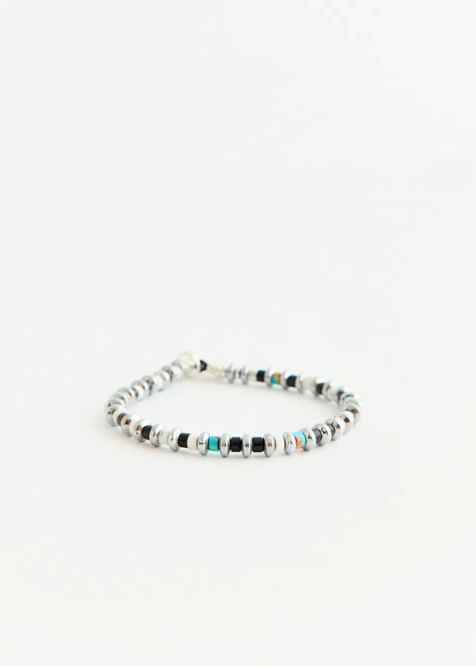 Hematite Roundel Beads Bracelet