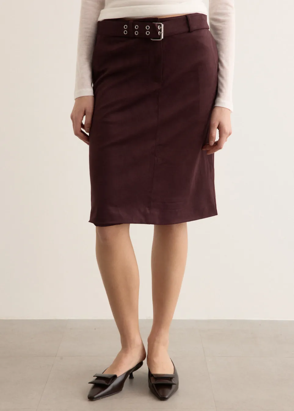 Imposter Suede Skirt