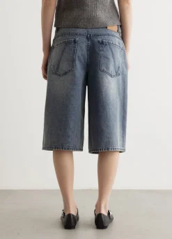 Impression Denim Shorts
