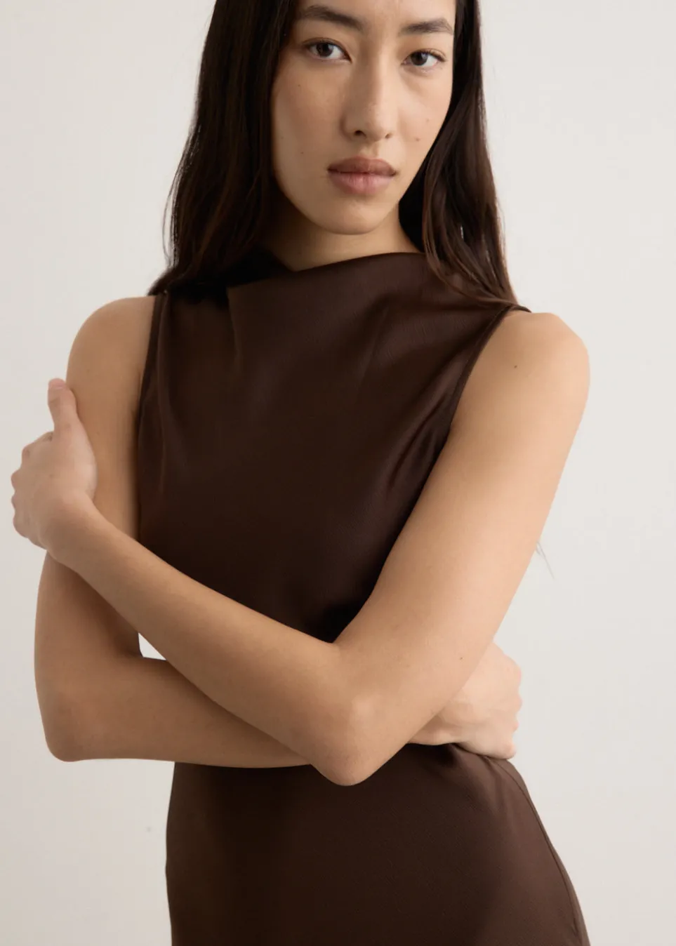 Infinity Cowl Neck Dress