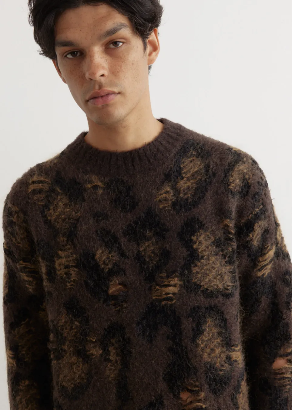 Interlock Jacquard Crewneck Knit
