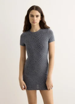 Jacquard Logo Mini Dress