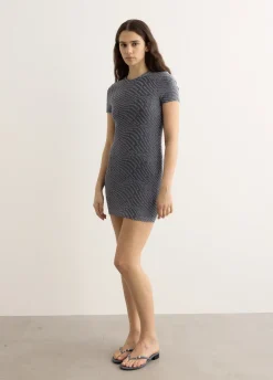 Jacquard Logo Mini Dress