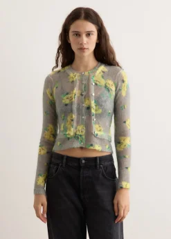 Kahoo Printed Overwashed Cardigan