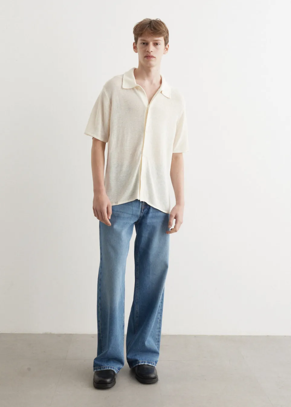 Kenneth Mesh Knit Short Sleeve Shirt