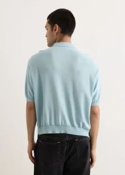 Knit x 8oz Denim Coverall Polo Shirt