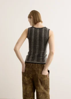 Lace Up Knitted Vest