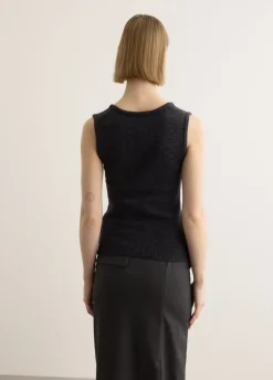 Lace Up Knitted Vest