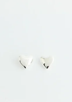 Large Voluptuous Heart Earrings