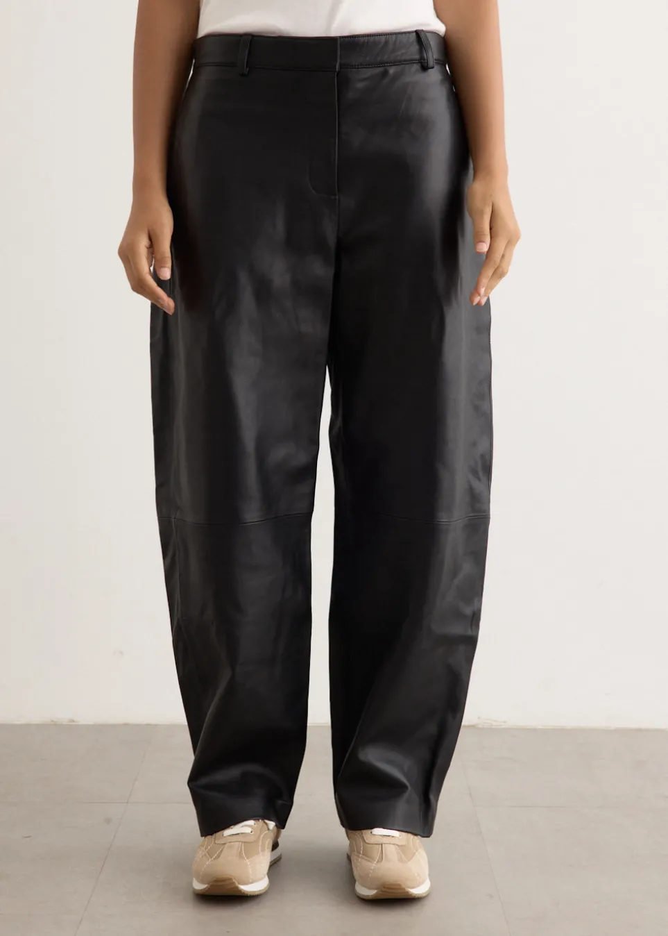 Leather Balloon Pants