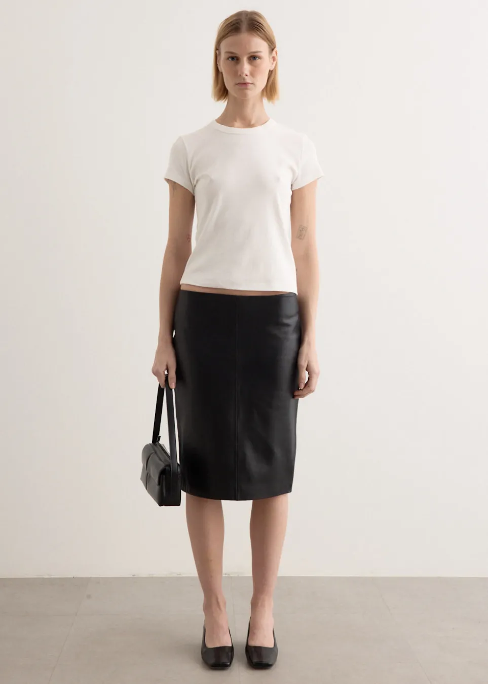 Leather Pencil Skirt