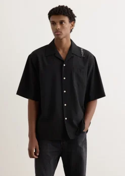 Light Wool Shoulder Logo Shirt