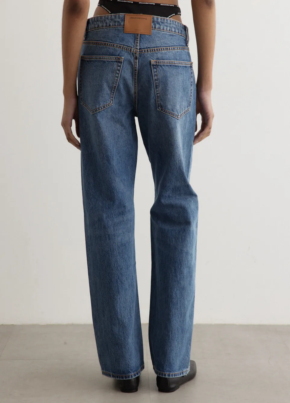 Logo Bikini Mid-Rise Jeans