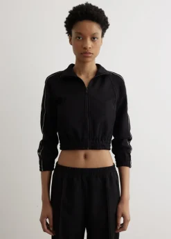 Logo Tape Cropped Track Jacket