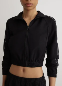 Logo Tape Cropped Track Jacket