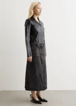 L-Ory Giacca Denim Midi Skirt