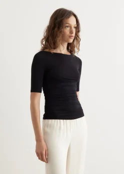 Luca Shirred Short Sleeve T-Shirt