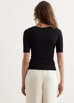 Luca Shirred Short Sleeve T-Shirt