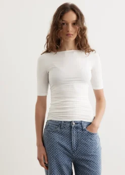 Luca Shirred Short Sleeve T-Shirt