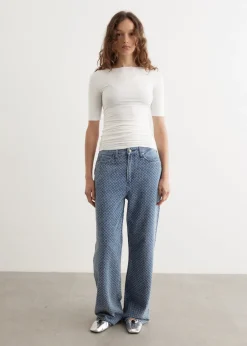 Luca Shirred Short Sleeve T-Shirt