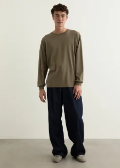 Luster Plaiting Long Sleeve T-Shirt