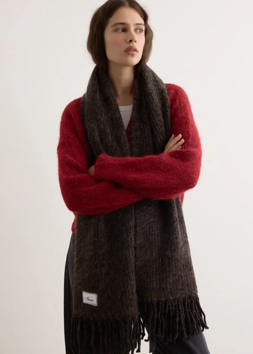 Melange Alpaca Scarf