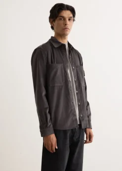 Micro Cotton Corduroy Overshirt