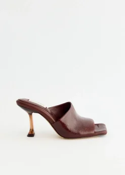 Miri Brown Mules Sandals