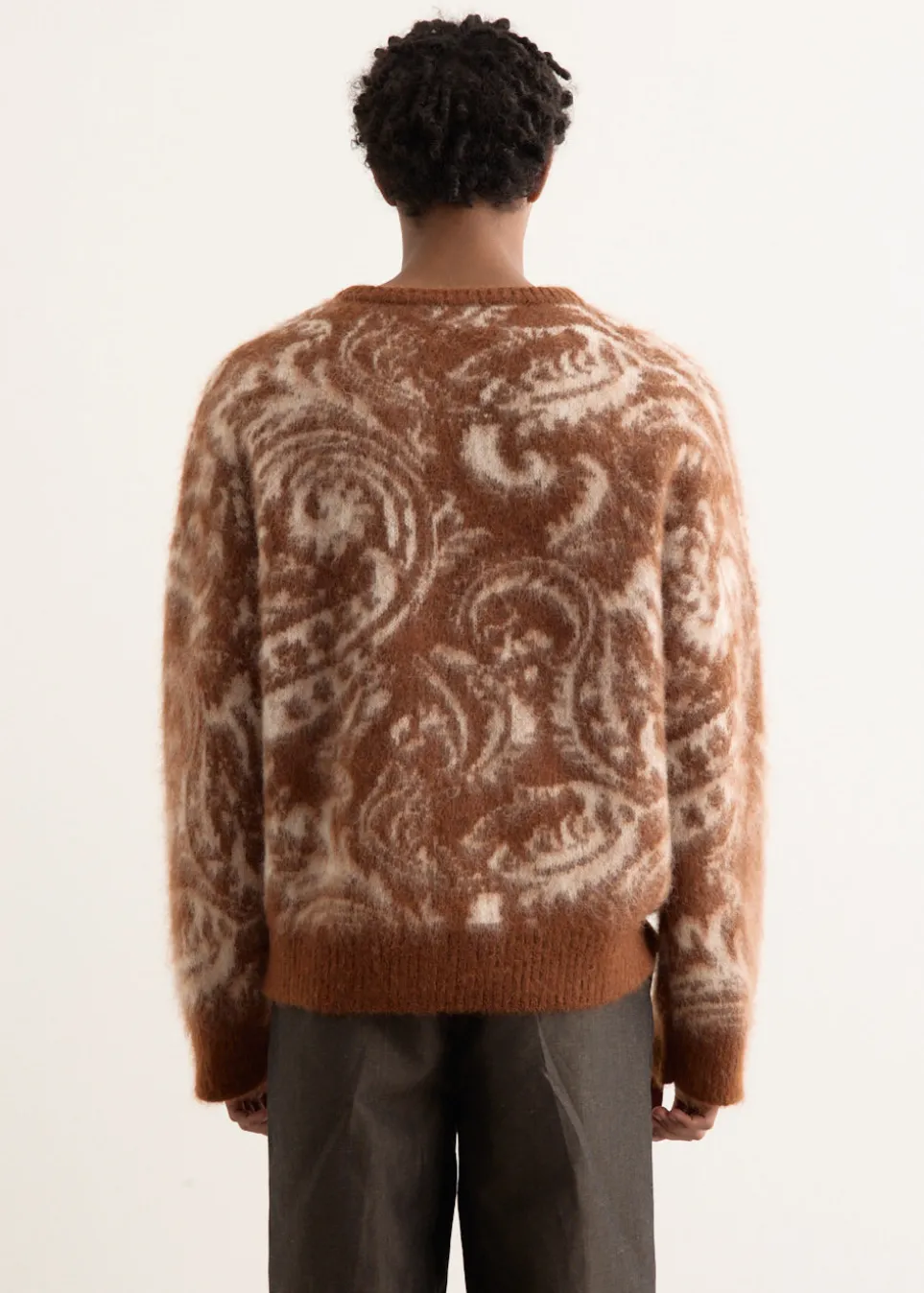 Mohair Paisley Jacquard Sweater