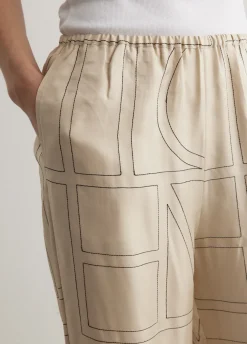 Monogram Silk Pyjama Bottoms