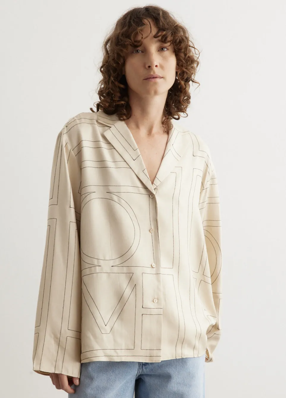 Monogram Silk Pyjama Top