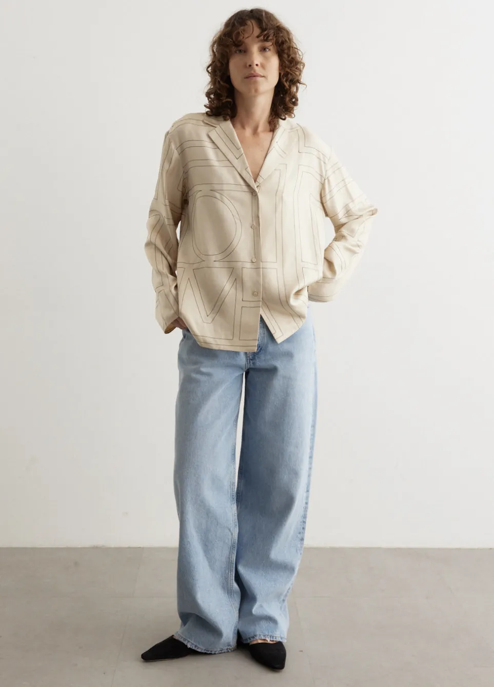 Monogram Silk Pyjama Top