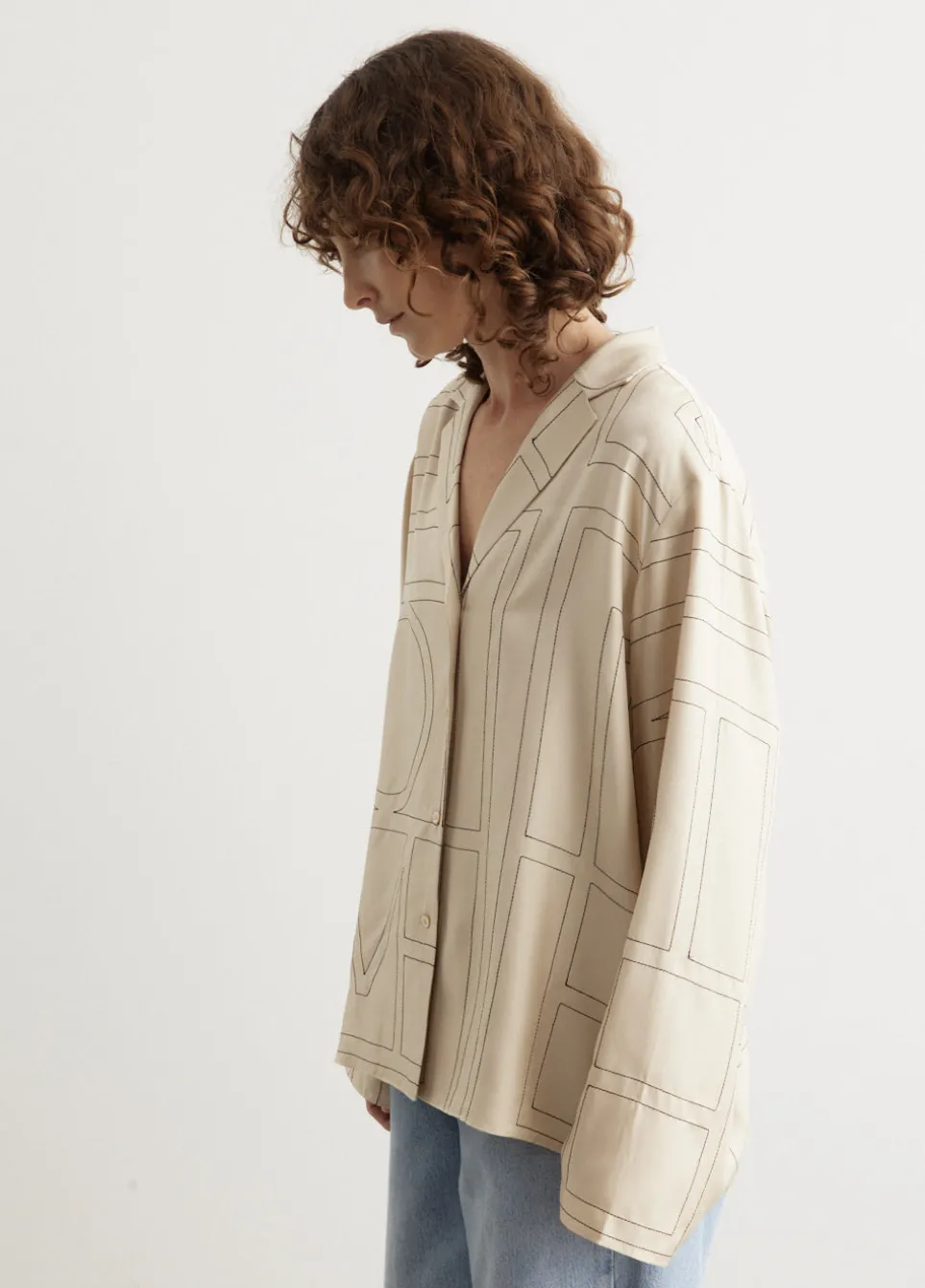 Monogram Silk Pyjama Top