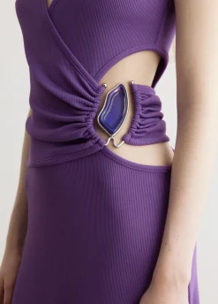 Moodstone Overlap Tank Dress