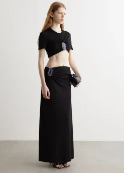 Moodstone Ruched Skirt