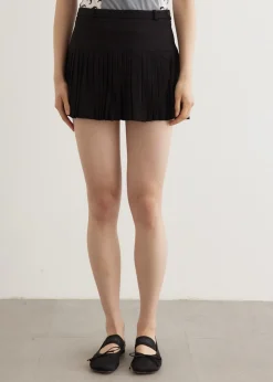 Moon Diamond Jacquard Pleated Skirt