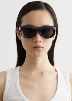 Moulded Round Acetate Sunglasses