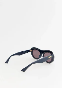 Moulded Round Acetate Sunglasses